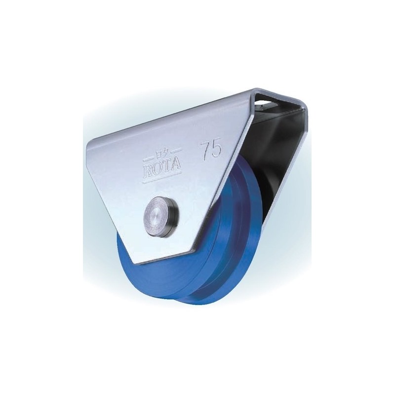 ロタ・MC防音重量戸車　ステンレス枠　H型