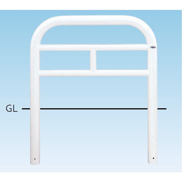 バリカー横型　車止め　スタンダード　スチールHGタイプ　φ76.3　W1000