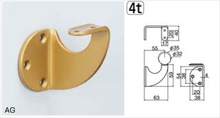 R形ブラケットL受（右）