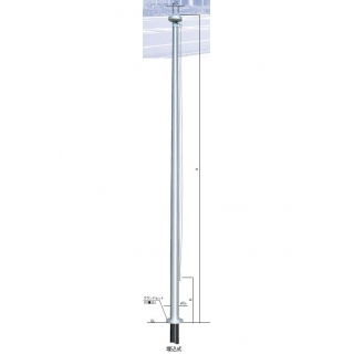 フラッグポール(ロープ型) 埋込式　旗ポール