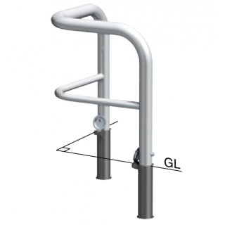 コーナーアーチ　差込式カギ付(南京錠25mm)