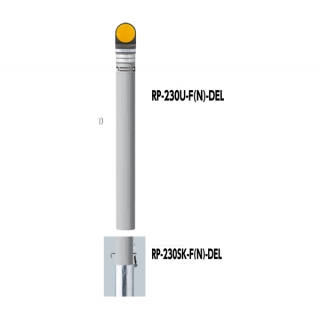 デリネーター付リサイクルボラード　リサイクルプラスチック