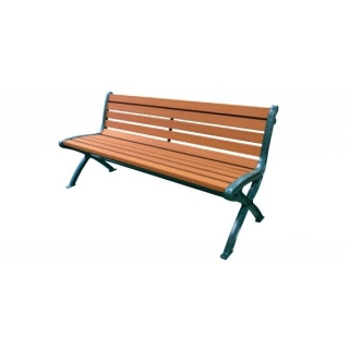 リサイクルベンチRB5-SW ベンチ　「カラー 座板／ライトブラウン・フレーム／グリーン」