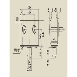 #3(塗装)スチール 3号枠付ガイドローラ