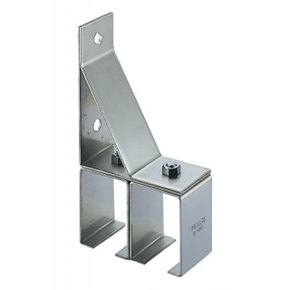 #4ステンレス　4号横受二連