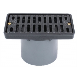 鋳鉄製ルーフドレン　外廊下排水用　打込型　塗膜・モルタル防水用　たて引き　差し込み式