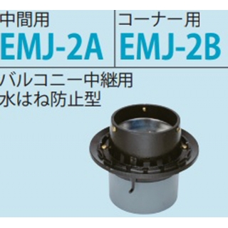 鋳鉄製ルーフドレン　1回使用抜型付　打込型　塗膜・モルタル防水用　たて引き　ねじ込み式　バルコニー中継用水はね防止型