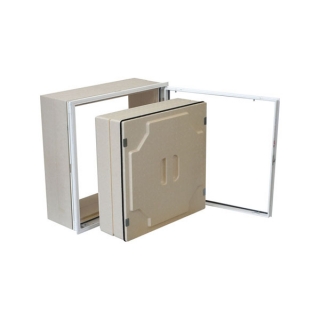 壁点検口 アルミニウム製ホワイト気密・断熱タイプ内枠横開きタイプ