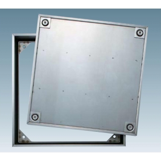 床点検口 枠、底板：ステンレス鋼製外枠パッキン付H50タイプ 防水・防臭タイプ Pタイル専用 ハンドル無