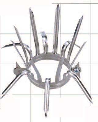 縦樋用忍び返し