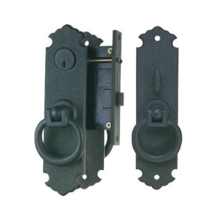 シリンダー箱錠　A丸型　真鍮製