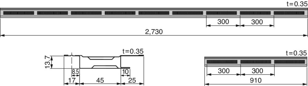 防火対応 軒天換気材30分準耐火構造認定品（軒先タイプ）