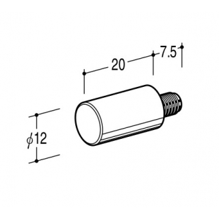 ネジ付きダボ12