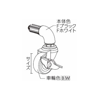 「flec」キャスタージョイントストッパー