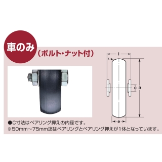 鉄重量戸車 山R車型 車のみ