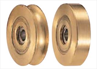 440Cベアリング入 真鍮戸車　車のみ　丸型