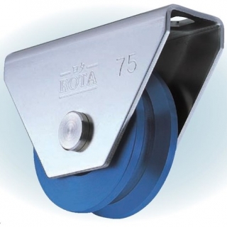 ロタ・MC防音重量戸車　ステンレス枠　V型