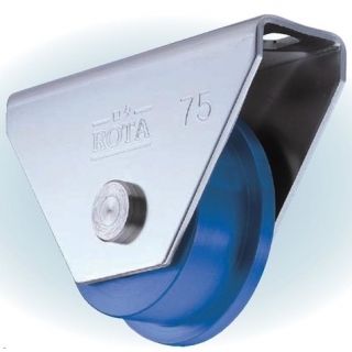 ロタ・MC防音重量戸車　ステンレス枠　トロ車型