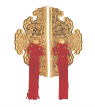 本金菊唐草前飾(房付)NO.22