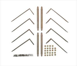 鍍金唐草屏風金物