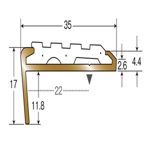 アシステップ　真鍮製　穴有（タイヤ付）