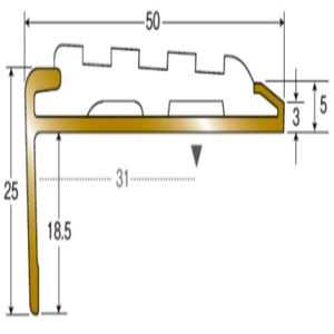 アシステップ　真鍮製　穴有（タイヤ付）