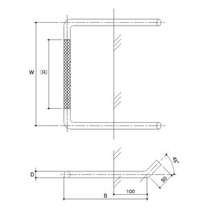 埋め込みタラップ 一般用普通型 ステン304バフ研磨＃400仕上