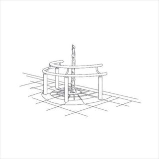 樹木用椅子型 半円式 ステン304HL仕上げ