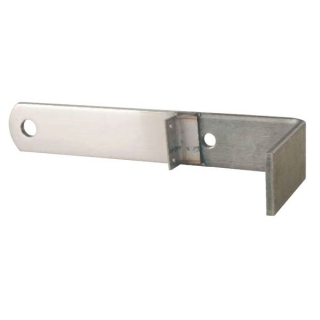 吊環 建設省用平足型 リング無し L付 曲 SUS304バフ研磨#400仕上