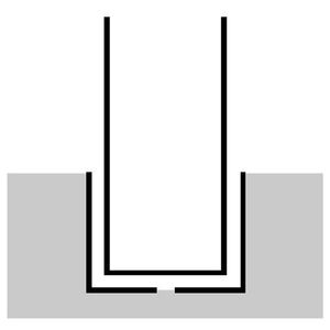 バリカー横型　車止め　スタンダード　ステンレスタイプ　φ60.5　W700　H650