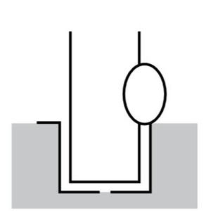 バリカー横型　車止め　スタンダード　スチールハイショルダータイプ　φ76.3　W1500　横桟付き