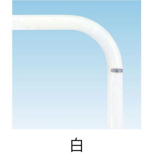 バリカー横型　車止め　スタンダード　スチールハイショルダータイプ　φ76.3　W2000　横桟付き