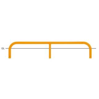 バリカー横型　車止め　駐車場用タイプ　φ60.5×t2.8