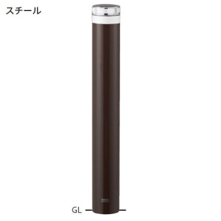 ソーラーLEDバリカー　点灯タイプ　車止め　スチール