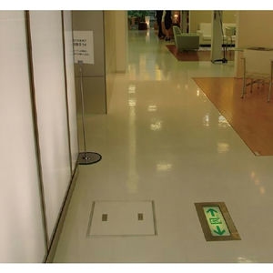 モルタル充填用（充填深さ：21.2mm） 屋内用 一般形 アルミニウム＋スチール製 アルミニウム目地