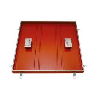 モルタル充填用（充填深さ：29mm） 屋内用 一般形 スチール製 ステンレス目地 把手ロック式