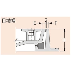 タイル用 鋳鉄目地 簡易密閉形 充填深さ40mm T荷重：T-20 グレードC