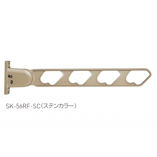 ラチェット式物干金物　窓壁用　上下可動型